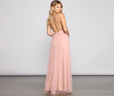 Elisabeth Pleated Tulle Formal Dress